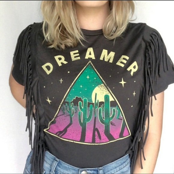 Moonchild Tops - Moonchild graphic t-shirt gray Dreamer M